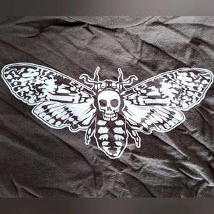 Skull Moth Shirt sz S